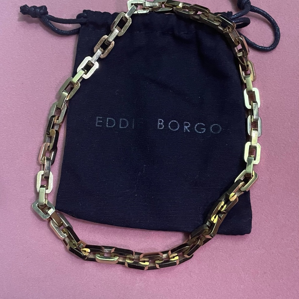 Eddie Borgo Supra Link Gold Chain Necklace